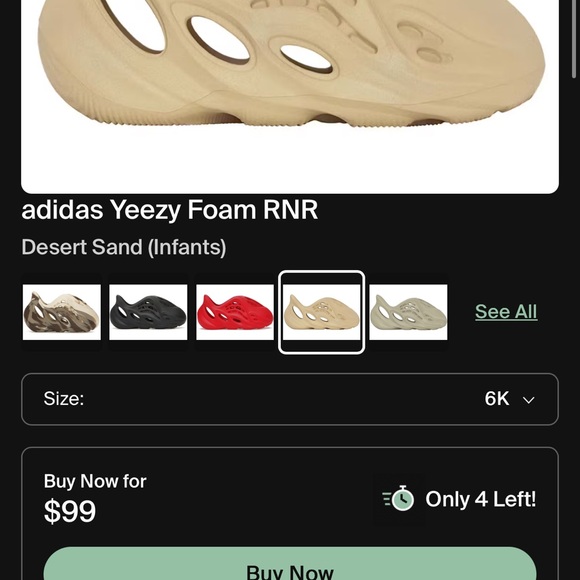 Yeezy Foam Runner Desert Sand 6K
